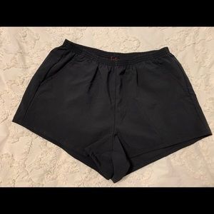 Black active wear shorts